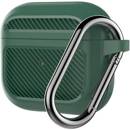 Mobigear Carbon Coque Apple AirPods 3 Coque en Silicone Souple - Vert