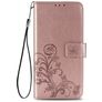 Mobigear Clover Samsung Galaxy A21s Étui Portefeuille - Rose doré