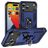 Mobigear Armor Ring iPhone 17 Pro Max Plastique rigide Coque arrière Antichoc avec bague de maintien - Bleu