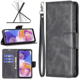 Mobigear Excellent Housse Samsung Galaxy A23 Etui Porte-Monnaie - Noir