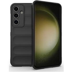 Mobigear Bumpy Coque Samsung Galaxy S24 FE Coque arrière en TPU Souple - Noir