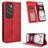 Mobigear Sensation Housse OPPO Reno 12 Pro Etui Porte-Monnaie - Rouge