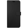 Valenta Gel Skin Housse iPhone 14 Etui en Cuir Véritable Porte-Monnaie - Noir