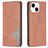 Mobigear Rhombus Slim Housse iPhone 15 Etui - Marron
