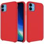 Mobigear Rubber Touch Coque iPhone 11 Coque arrière en Silicone - Rouge