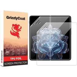 GrizzlyCoat OnePlus Open Hydrogel TPU Protection d'écran - Compatible coque (Lot de 2)