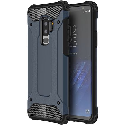 Mobigear Outdoor Samsung Galaxy S9 Plus Plastique rigide Coque arrière Antichoc - Bleu marine