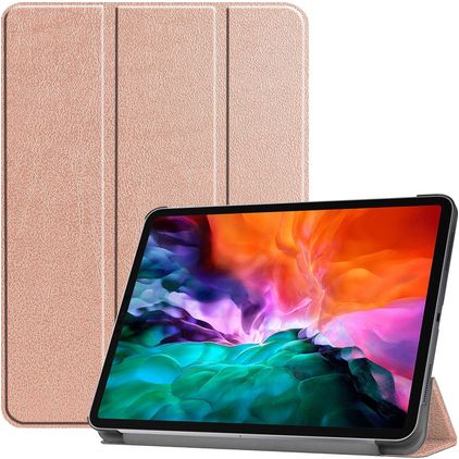 Mobigear Tri-Fold Coque iPad Pro 12.9 Pouces (2021) Etui - Rose doré