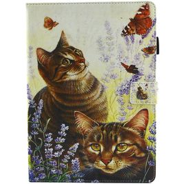 Mobigear Design Coque iPad Pro 10.5 Pouces (2017) Etui + Porte-crayon - Chats et papillons Mobigear Design Coque iPad Pro 10.5 Pouces (2017) Etui + Porte-crayon - Chats et papillons
