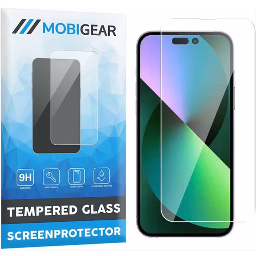Mobigear iPhone 14 Verre trempé Protection d'écran - Compatible Coque