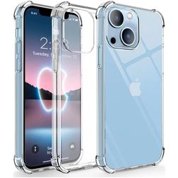Mobigear Cushion Coque Transparente iPhone 14 Coque arrière en TPU Souple Anti-Chocs - Transparent