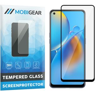 Mobigear Premium OPPO A74 4G Verre trempé Protection d'écran - Compatible coque - Noir