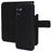 Mobiparts Samsung Galaxy A16 MagSafe Coque Cuir véritable Étui 2en1 avec coque amovible Portefeuille - Noir