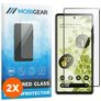 Mobigear Premium Google Pixel 6a Verre trempé Protection d'écran - Compatible Coque - Noir (Lot de 2)