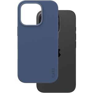 CARE by PanzerGlass Fashionable Coque iPhone 16 Pro MagSafe Coque arrière en Silicone - Bleu