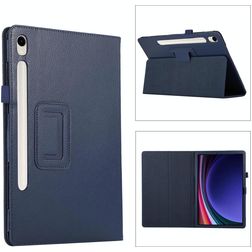 Mobigear Classic Coque Samsung Galaxy Tab S11 Etui + Porte-crayon - Dark Blue