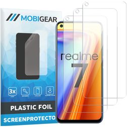 Mobigear Realme 7 Protection d'écran Film - Compatible coque (Lot de 3)