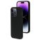 Mobiparts Coque iPhone 14 Pro Coque arrière en Silicone - Noir