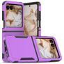 Mobigear Heavy Armor Coque Motorola Razr 50 Coque arrière Rigide Anti-Chocs - Violet