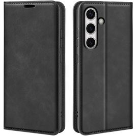 Mobigear Retro Slim Housse Samsung Galaxy S24 FE Etui Porte-Monnaie - Noir