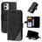 Mobigear Rhombus Housse iPhone 12 Mini Etui Porte-Monnaie - Noir