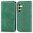 Mobigear Retro Slim Housse Samsung Galaxy S25 Etui Porte-Monnaie - Vert