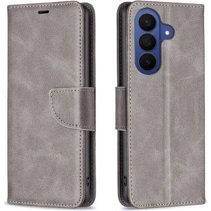 Mobigear Excellent Housse Samsung Galaxy S26 FE Etui Porte-Monnaie - Gris