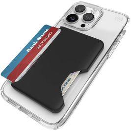 Speck ClickLock - Porte Cartes en en Plastique rigide - 3 Cartes - Compatible MagSafe - Noir