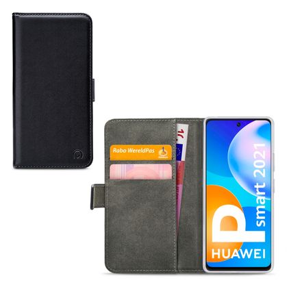 Mobilize Classic Gelly Wallet Huawei P Smart (2021) Étui Portefeuille - Noir
