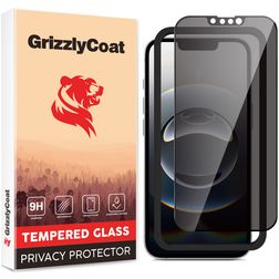 GrizzlyCoat Easy Fit iPhone 16e Verre trempé Protection d'écran Confidentialité - Compatible Coque + Cadre d'installation