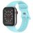 Mobigear Sport Dual Bracelet Silicone Apple Watch Fermeture à clou et passant - 49/46/45/44 mm - Baby Blue