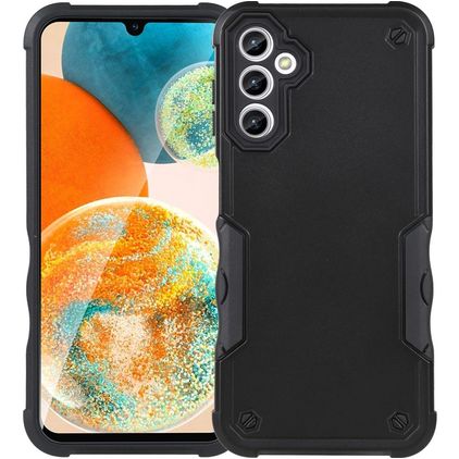 Mobigear Non-slip Armor Coque Samsung Galaxy A14 Coque arrière Rigide Anti-Chocs - Noir