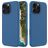 Mobigear Rubber Touch Coque iPhone 16 Pro Max Coque arrière en Silicone - Bleu