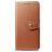 Mobigear Snap Button OPPO A9 (2020) Étui Portefeuille - Cognac