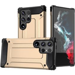 Mobigear Outdoor Coque Samsung Galaxy S24 Ultra Coque arrière Rigide Anti-Chocs - Or