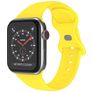 Mobigear Sport Dual Bracelet Silicone Apple Watch Fermeture à clou et passant - 49/46/45/44 mm - Jaune
