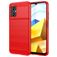 Mobigear Brushed Slim Coque POCO M5 Coque arrière en TPU Souple - Rouge