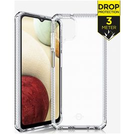 ITSkins SpectrumClear Coque Transparente Samsung Galaxy A12 Coque arrière en TPU Souple Anti-Chocs - Transparent