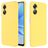 Mobigear Rubber Touch Coque OPPO A17 Coque arrière en Silicone - Jaune