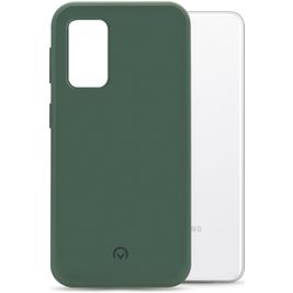 Mobilize Rubber Gelly Coque Samsung Galaxy A32 5G Coque arrière en TPU Souple - Matt Green
