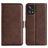 Mobigear Slim Magnet Housse Realme 9 Pro Plus Etui Porte-Monnaie - Marron