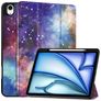 Mobigear Tri-Fold Coque iPad Air 13 Pouces (2025) Etui + Porte-crayon - Milky Way Nebula