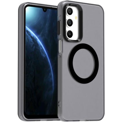 Mobigear Shockproof Samsung Galaxy A16 MagSafe Plastique rigide Coque arrière - Noir