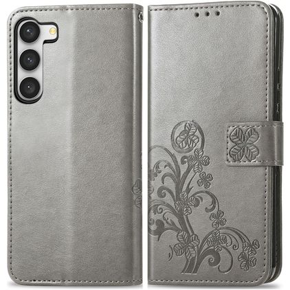 Mobigear Clover Housse Samsung Galaxy A54 Etui Porte-Monnaie - Gris