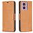Mobigear Excellent Housse Motorola Moto G24 Etui Porte-Monnaie - Cognac