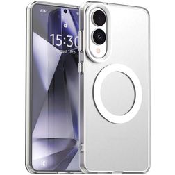Mobigear Shockproof Coque Samsung Galaxy S25 Edge MagSafe Coque arrière Rigide - Blanc