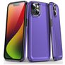 Mobigear Slim Armor Coque iPhone 15 Plus Coque arrière Rigide Anti-Chocs - Violet