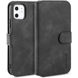 Mobigear Retro Housse iPhone 11 Etui Porte-Monnaie - Noir