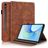 Mobigear Tree Samsung Galaxy Tab S10 FE Plus Étui + Porte-stylet - Marron
