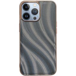Mobigear Wavy Coque iPhone 14 Pro Max Coque arrière Rigide - Argent